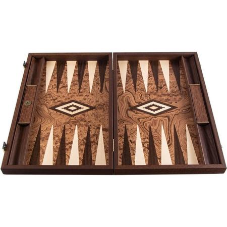 Walnut Burl Backgammon - 48 x 30 cm - Handgemaakt - Prachtig  Top Kwaliteit