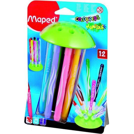 Colorpeps Jungle viltstiften innovatie - medium penpunt x 12