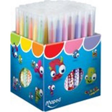 Colorpeps goed uitwasbare viltstift - in schoolverpakking x 72