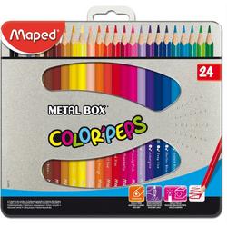 Colorpeps kleurpotlood - metalen doos x 24
