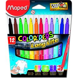 Colorpeps ultra uitwasbare viltstift x 12
