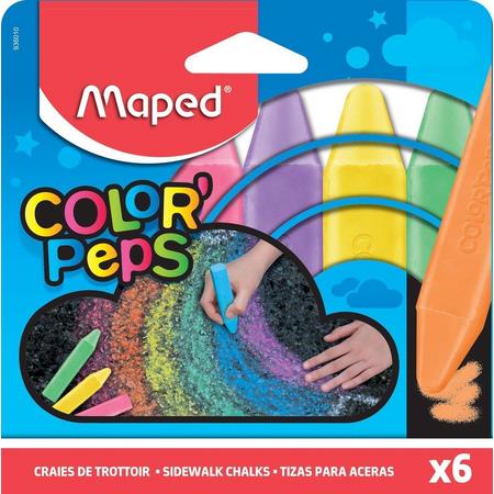 Maped ColorPeps stoepkrijt - doos x 6