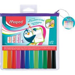 MarkerPeps whitebordviltstiften - assorti kleuren - etui x 12