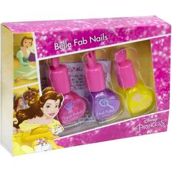 Disney Princess beauty - Belle nagellak 3 flesjes 21 ml - 10x13cm vanaf 3 jaar