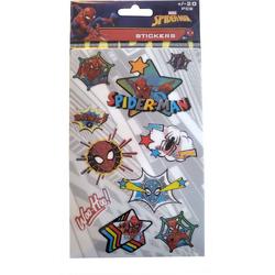 Marvel Spiderman - Lenticulaire 3d Stickers 20 stuks - Verjaardag - Cadeau - Kado - superheld - Spidey