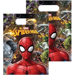 30x Marvel Spiderman themafeest uitdeelzakjes/snoepzakjes 16 x 23 cm - Feestzakjes - Kinderfeestje feestartikelen