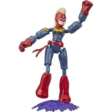 Avengers Bend And Flex Captain Marvel - Speelfiguur 15 cm