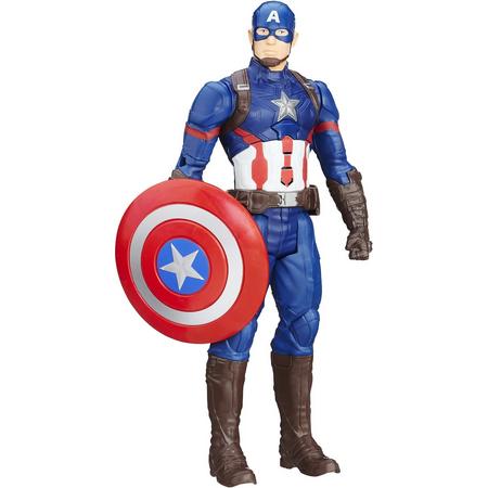 Marvel Avengers Captain America Elektronisch actiefiguur - Titan Hero 30 cm