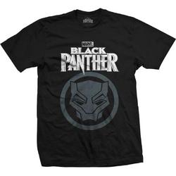 Marvel Comics - Black Panther Big Icon heren unisex T-shirt zwart - L