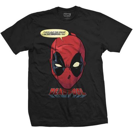 Marvel Comics - Deadpool Chump heren unisex T-shirt zwart - XXL