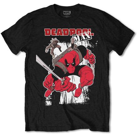 Marvel Comics - Deadpool Max heren unisex T-shirt zwart - S