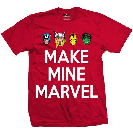 Marvel Comics - Make Mine heren unisex T-shirt rood - M