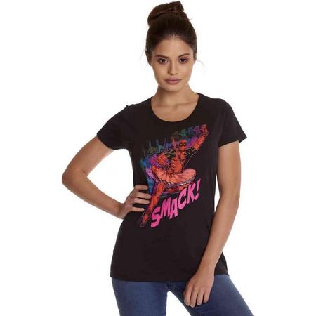 Marvel Deadpool Dames Tshirt -M- Smack Zwart