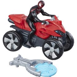 Marvel Motor Blast N Go Racer Spider-man 12 Cm Zwart/rood
