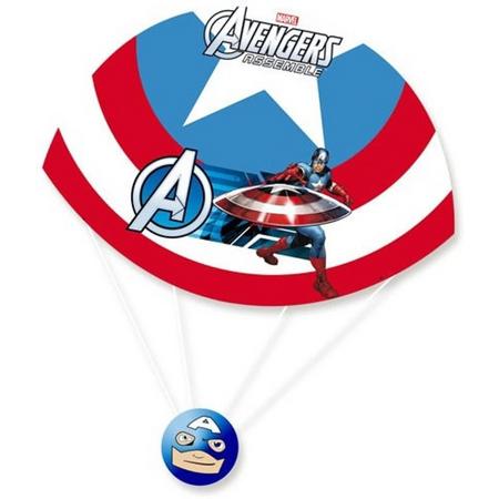 Marvel Parachute Avengers: Captain America 45 Cm Blauw/rood