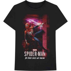 Marvel Spiderman Heren Tshirt -2XL- Spider 3 Spidey Senses Zwart