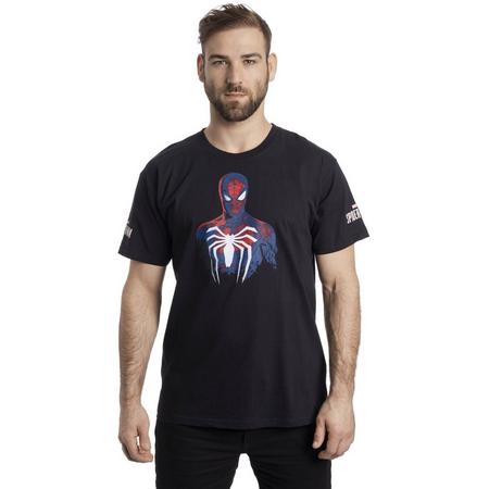 Marvel Spiderman Heren Tshirt -M- Spider Zwart
