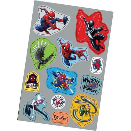 Marvel Stickers Spider-man Junior Papier Grijs/blauw