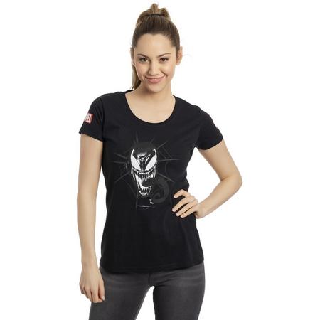 Marvel Venom Dames Tshirt -S- Black Venom Zwart