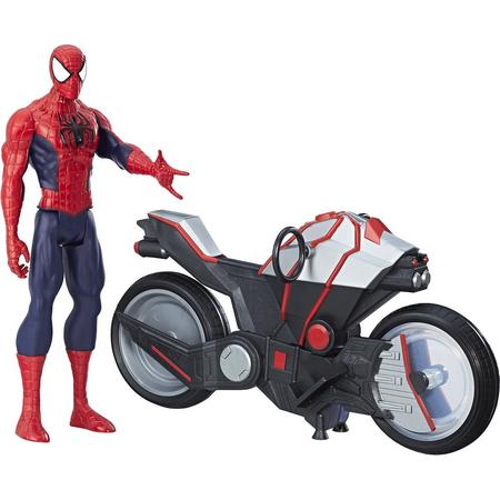 Spider-Man met Voertuig - Speelfiguur - 30 cm