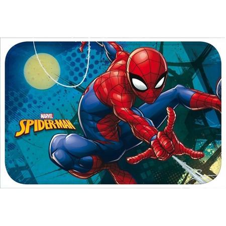 Spiderman kinder slaapkamer speelkleed/vloerkleed 40 x 60 cm - Vloerkleden/deurmat Marvel Spiderman