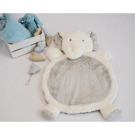 Speelkleed olifant grijs/wit
