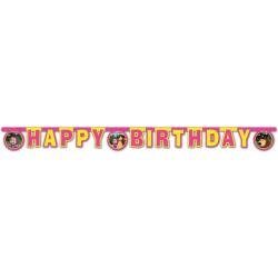 Masha en de Beer™ Happy Birthday slinger - Feestdecoratievoorwerp