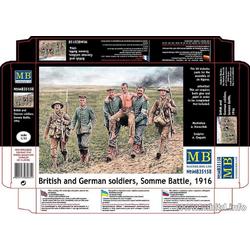 1:35 Master Box MB35158 British & German Soldiers, Somme Battle, 1916 Plastic kit