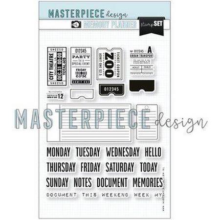 Masterpiece Memory Planner - Stempelset - 6x8 Weekly Tickets MP202052 Match with Die set Weekly Tickets (02-23)
