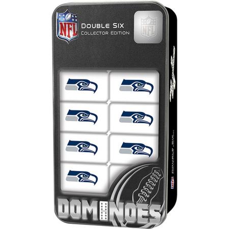 Masterpieces Dominoes Double 6 Set Seattle Seahawks American Football