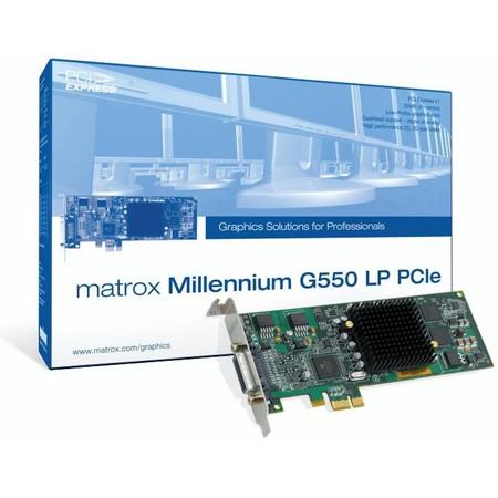 Matrox Millennium G550 LP PCIe Videokaart