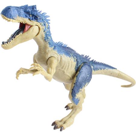 Jurassic World Mega Dubbele Aanval Met Geluid  Allosaurus - Speelgoed Dinosaurus