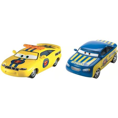Mattel Cars Voertuigen: Charlie Checker & Race Official Tom