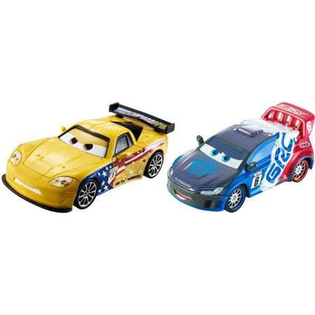 Mattel Cars Voertuigen: Raoul Caroule & Jeff Gorvette 7 Cm