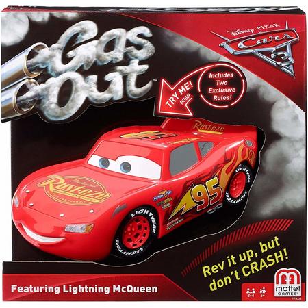 gezelschapsspel van Mattel - Cars, lightning Mc Queen - GAS OUT