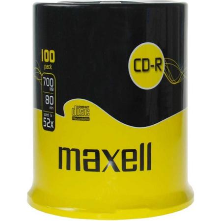 Maxell CD-R Spindel 100 stuks - 624841 - 700MB - 80 Minuten - Snelheid 52 x