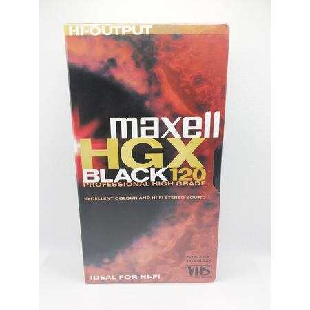 Maxell HGX black-120 VHS professional high grade / VHS videoband / video cassette