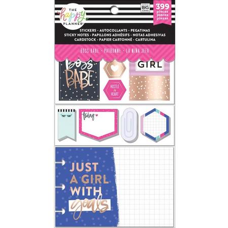 Me and My Big Ideas - Happy Planner Note Cards/Sticky Note Multi Pack - Boss Babe - 399Pieces