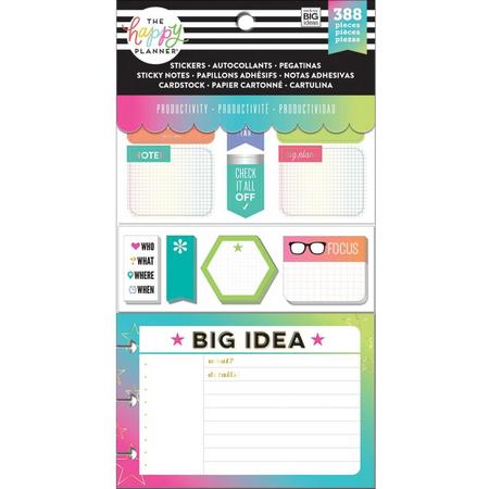 Me and My Big Ideas - Happy Planner Note Cards/Sticky Note Multi Pack - Productivity - 388Pieces