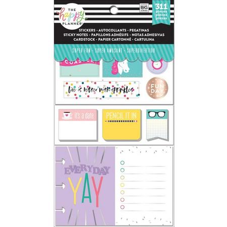 Me and My Big Ideas - Happy Planner Note Cards/Sticky Note Multi Pack - SuperFun - 311Pieces