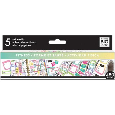 Me and My Big Ideas -  Happy Planner Sticker Roll - Fitness - 480 Stickers