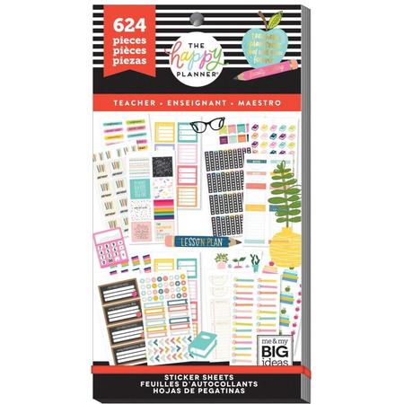 Me and My Big Ideas - Happy Planner Sticker Value Pack - Big - Teacher - 624 stuks