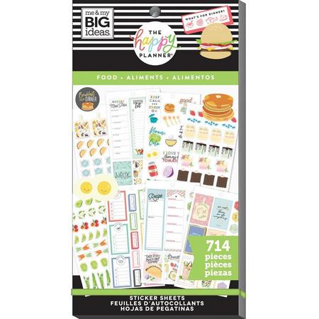Me and My Big Ideas - Happy Planner Sticker Value Pack - Classic - Food - 714stuks