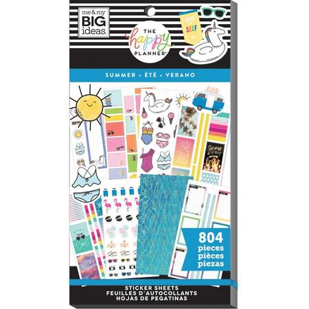 Me and My Big Ideas - Happy Planner Sticker Value Pack - Classic - Summer - 804tuks