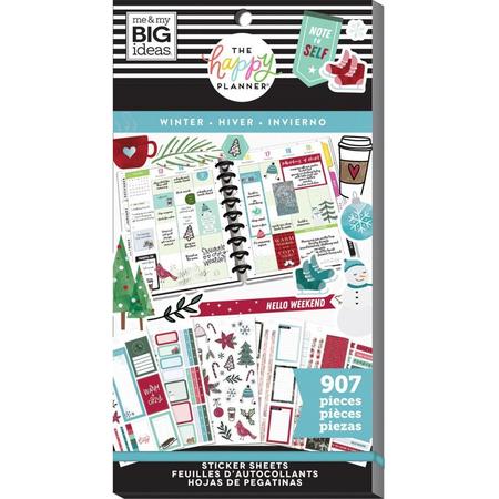 Me and My Big Ideas - Happy Planner Sticker Value Pack - Classic - Winter - 907stuks