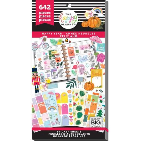 Me and My Big Ideas - Happy Planner Sticker Value Pack - Happy Year - 642Pieces