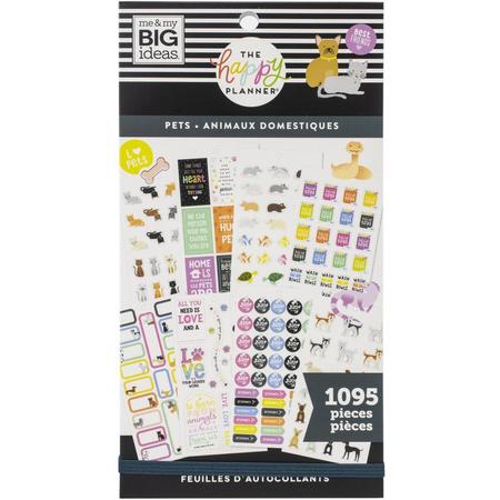 Me and My Big Ideas - Happy Planner Sticker Value Pack - Pets - 1095stuks