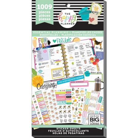 Me and My Big Ideas - Happy Planner Sticker Value Pack - Planner Essentials - 1009 Pieces