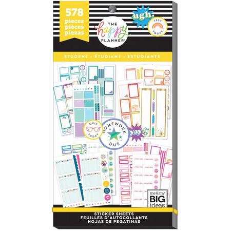 Me and My Big Ideas - Happy Planner Sticker Value Pack - Student - 578 Pieces