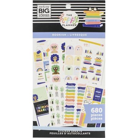 Me and My Big Ideas - Happy Planner Sticker Value Pack Classic - Bookish - 680stuks